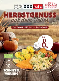 Vorschau XXXL Lutz Restaurantgutscheine gültig ab 04.09.2025