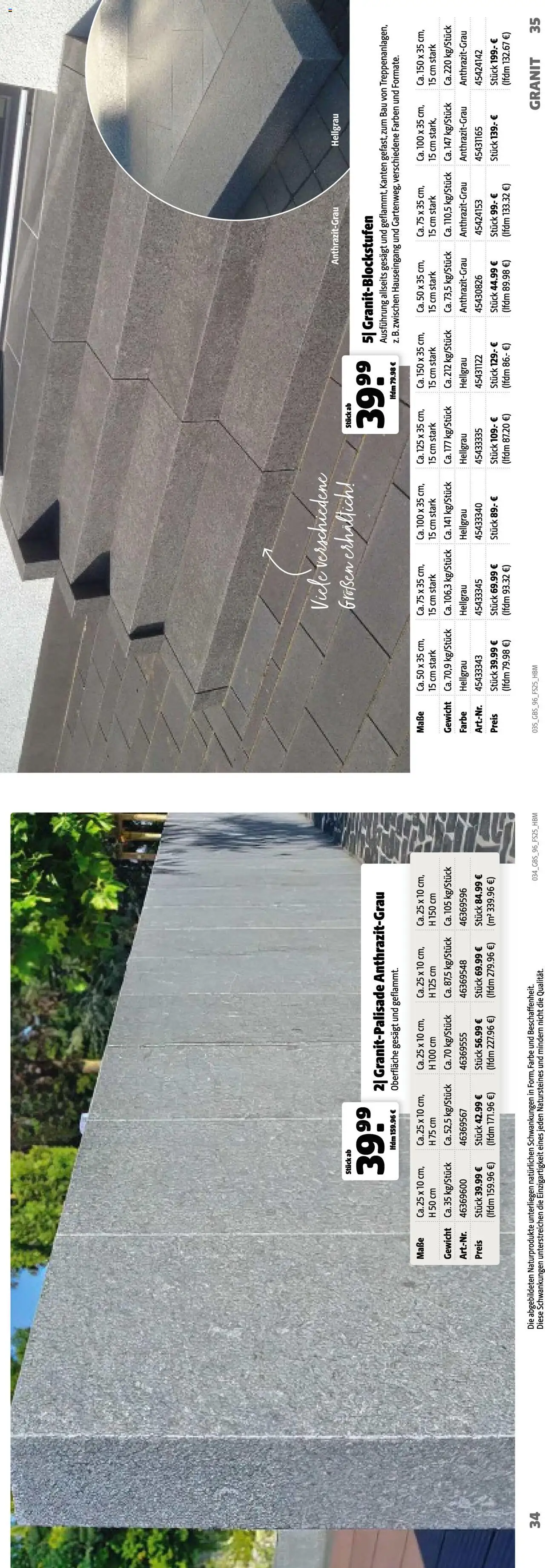 Hagebau Katalog Gartenbaustoffe - Seite 35 - gültig ab 02.03.2025