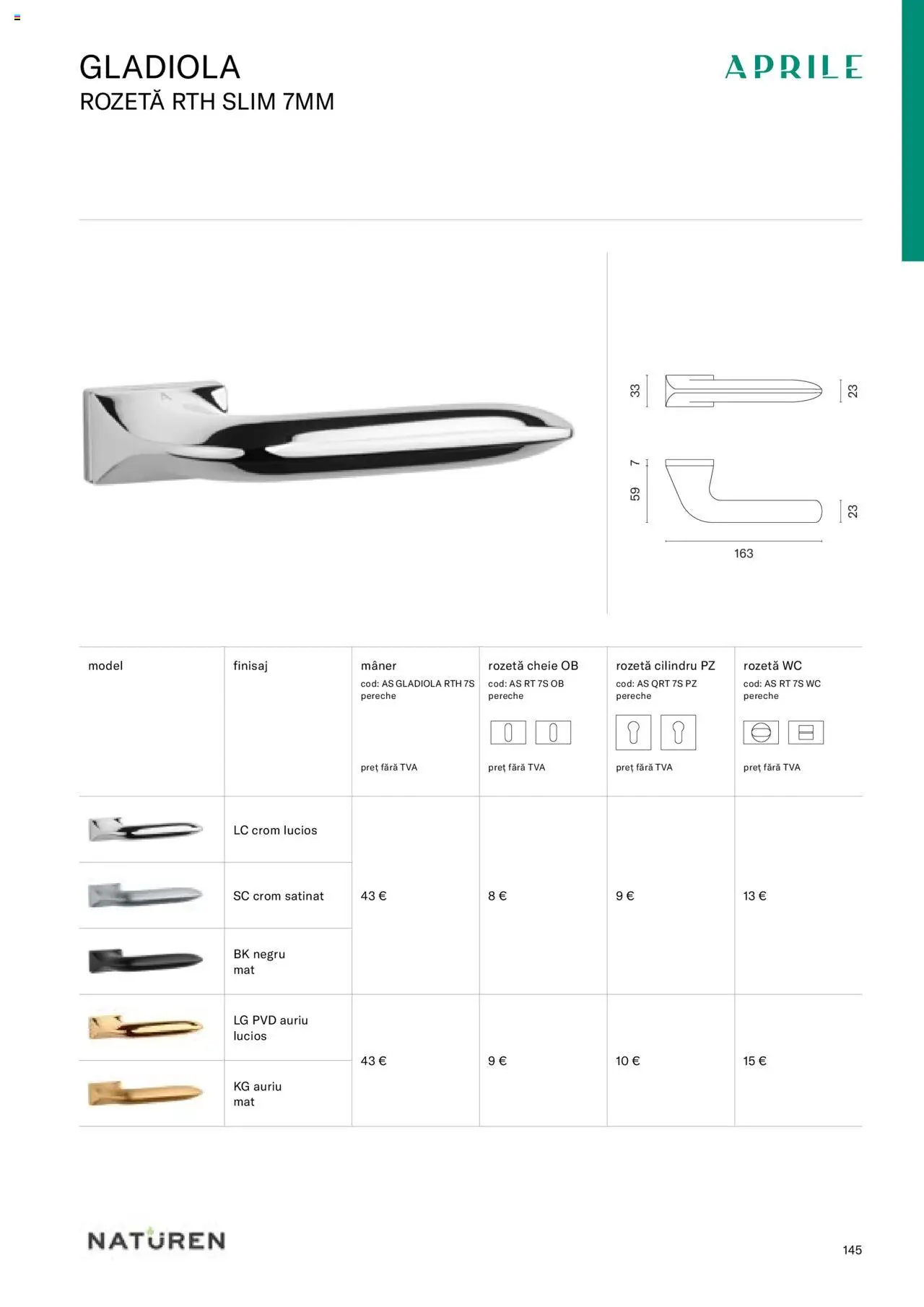 Proges catalog - Mânere Naturen 2023 - pagina 147- valabil de la 24.08.2023