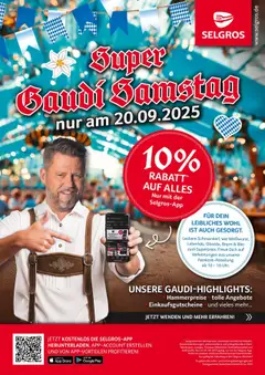 Vorschau Selgros Super Gaudi Samstag gültig ab 20.09.2025
