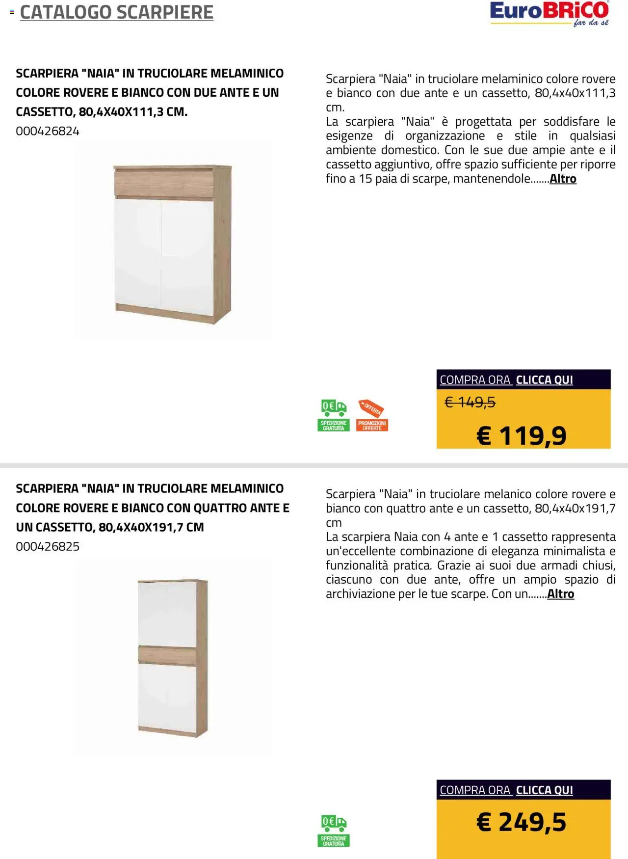 Eurobrico Scarpiere catalogo - pagina 45 - valido dal 23/07/2025