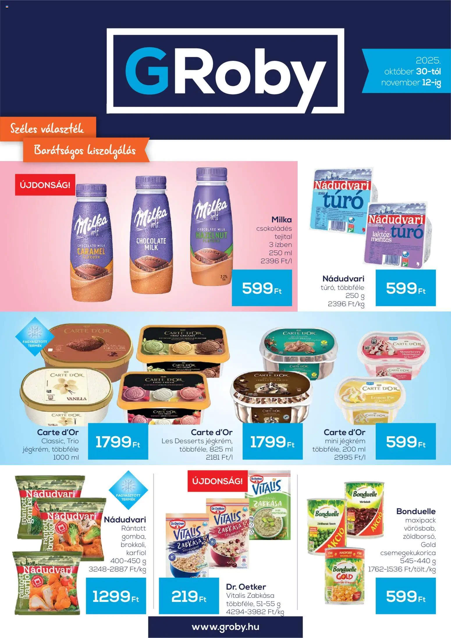 G'Roby Akciós újság - 1oldal - érvényes 2025.10.30.-tól