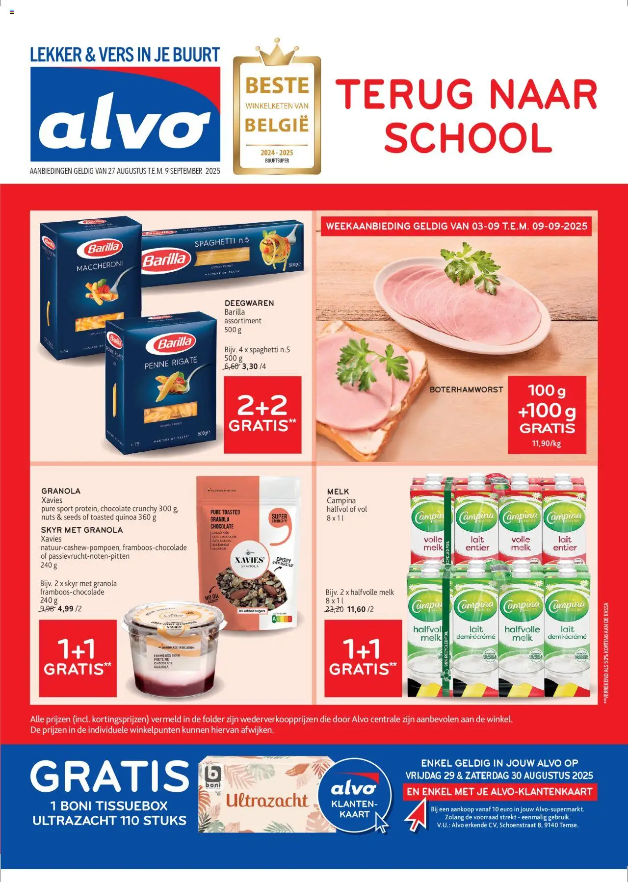 Alvo folder - pagina 1- geldig vanaf 27/08/2025