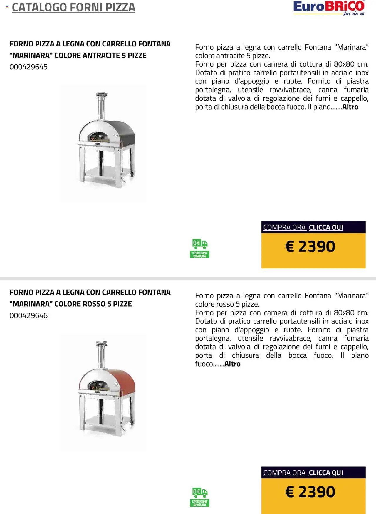 Eurobrico Forni Pizza catalogo - pagina 22 - valido dal 23/07/2025