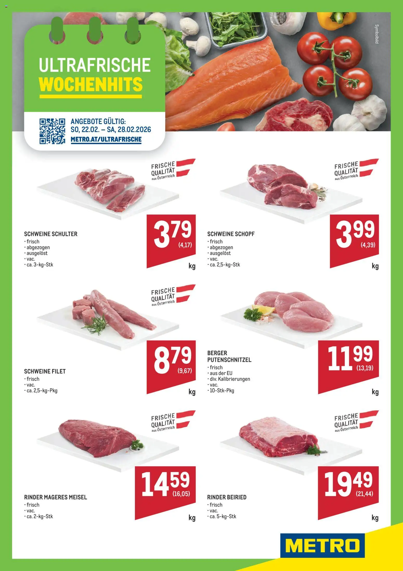 Metro Angebote Wochenhits - Seite 1- gültig ab 22.02.2026