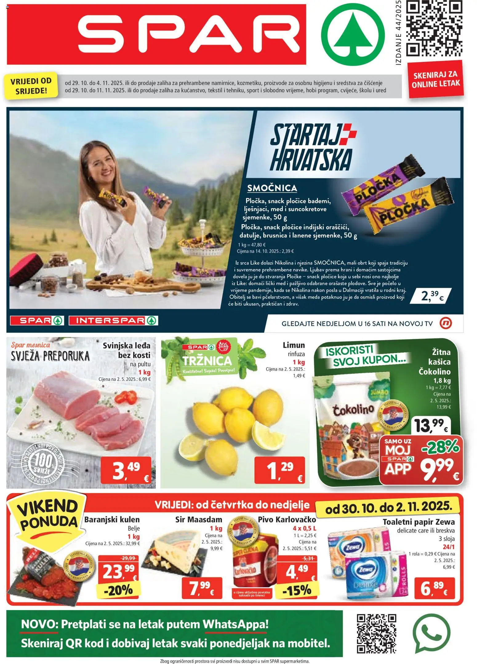 Katalog Spar - stranica 1- važeći od 29.10.2025