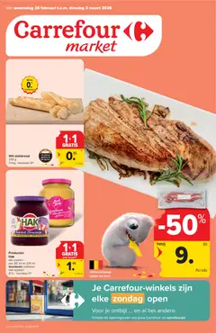 Carrefour market folder week 9 geldig vanaf 25/02/2026