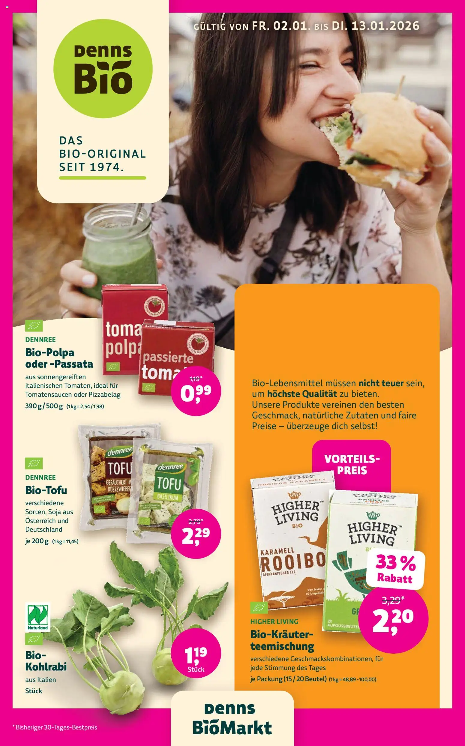 Denns BioMarkt Angebote - Seite 1- gültig ab 02.01.2025