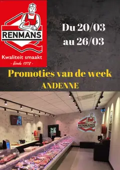 Renmans folder / publicité geldig vanaf 20/03/2026