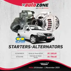Preview AutoZone Starters & Alternators valid from 16/10/2025