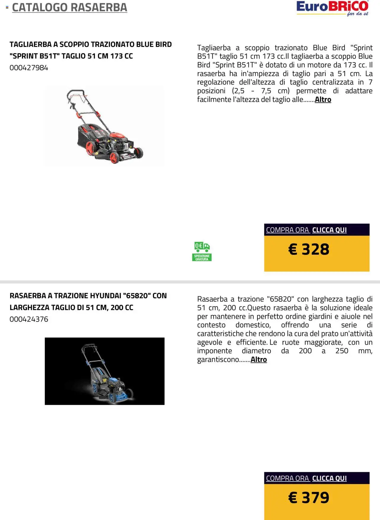 Eurobrico Rasaerba catalogo - pagina 16 - valido dal 23/07/2025