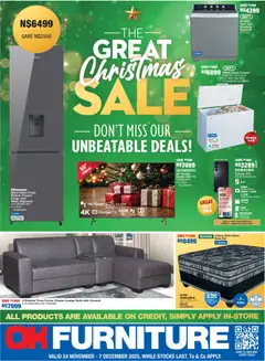Preview OK Furniture - Namibia The Great Christmas Sale valid from 24/11/2025