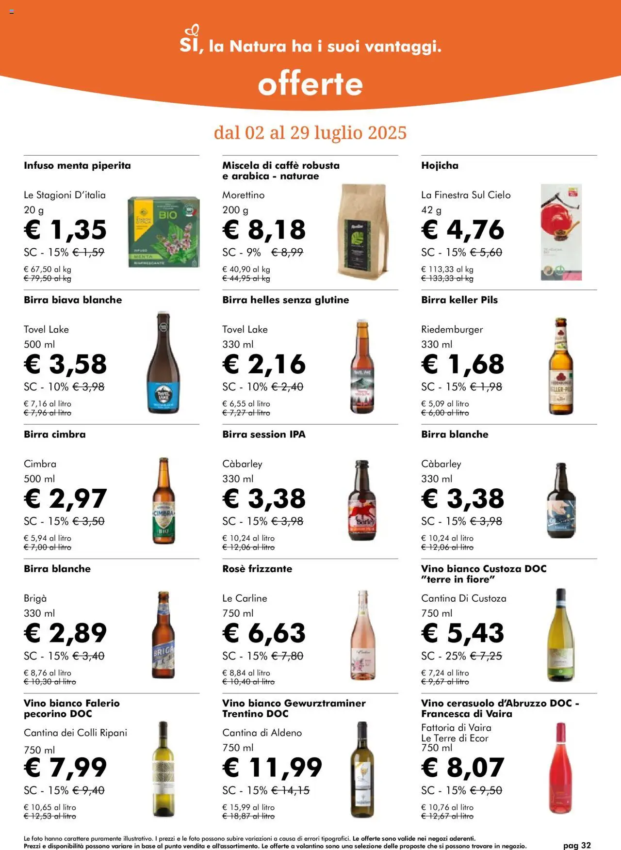 Volantino Natura Sì	 - pagina 32 - valido dal 02/07/2025