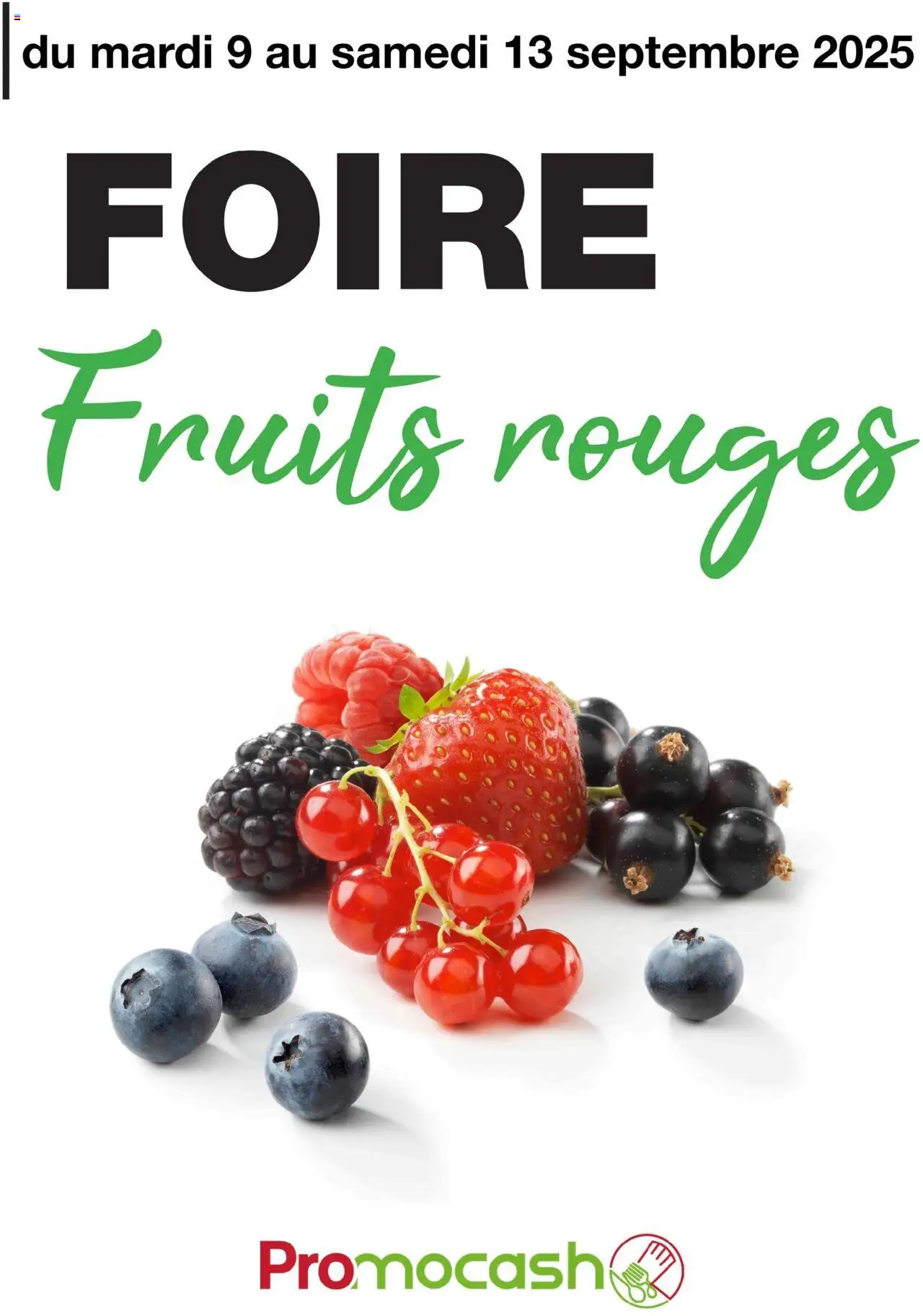 Promocash Foire fruits rouges - page 1 - valable à partir du 09/09/2025