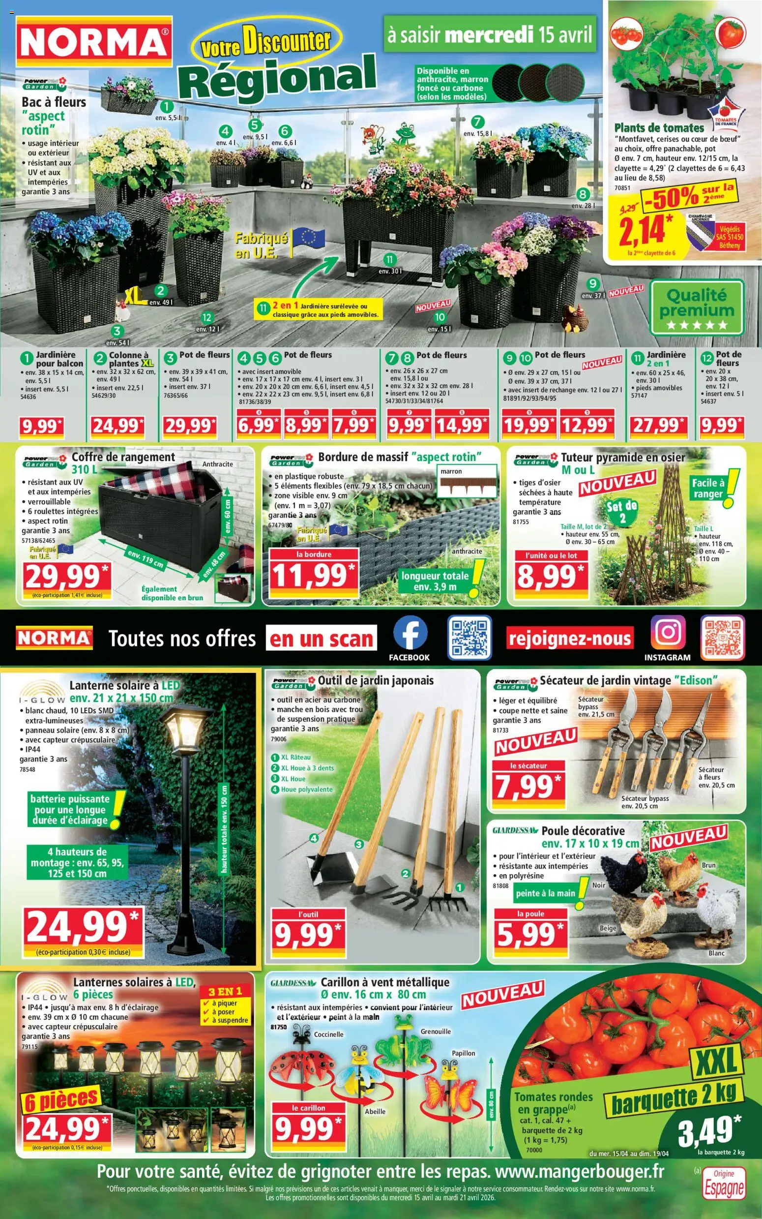 Norma catalogue - page 1 - valable à partir du 15/04/2026