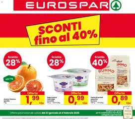 Anteprima Volantino Eurospar	 valida dal 22/01/2026