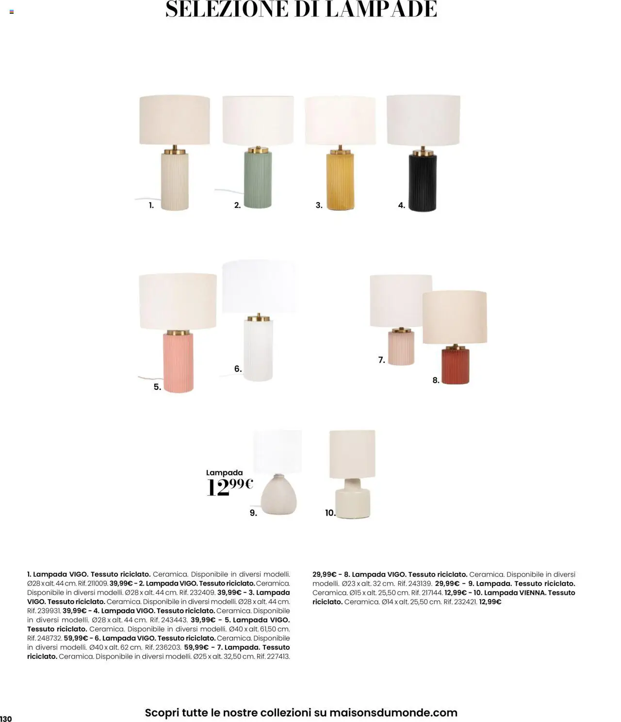 Volantino Maisons du Monde	 - pagina 130 - valido dal 27/08/2025