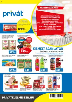 Előnézet PRIVÁT Akciós újság érvényes 2025.09.18.-tól