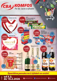 CBA Komfos leták platný od 05.02.2026