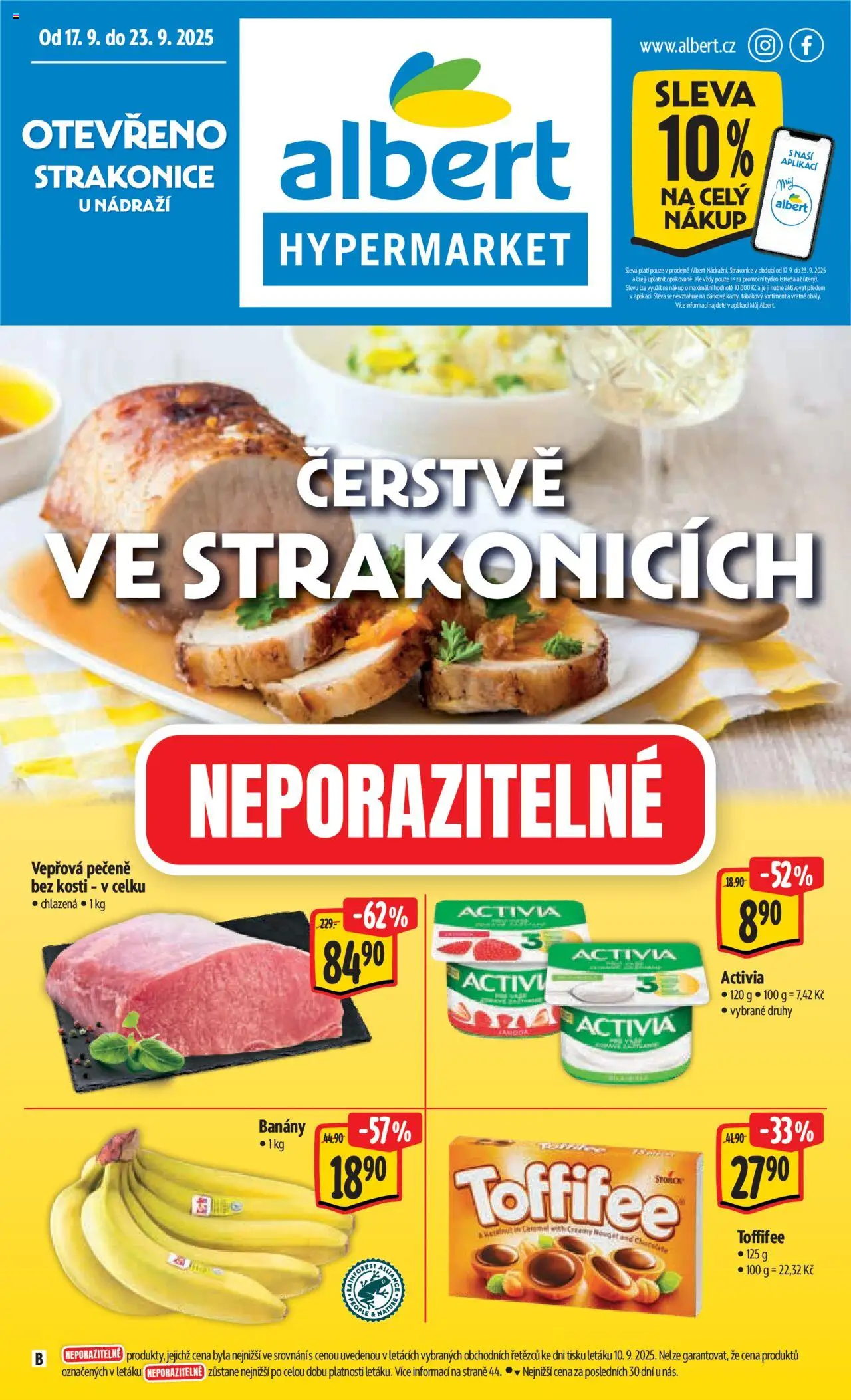 Albert leták - Strakonice - strana 1- platný od 22.09.2025