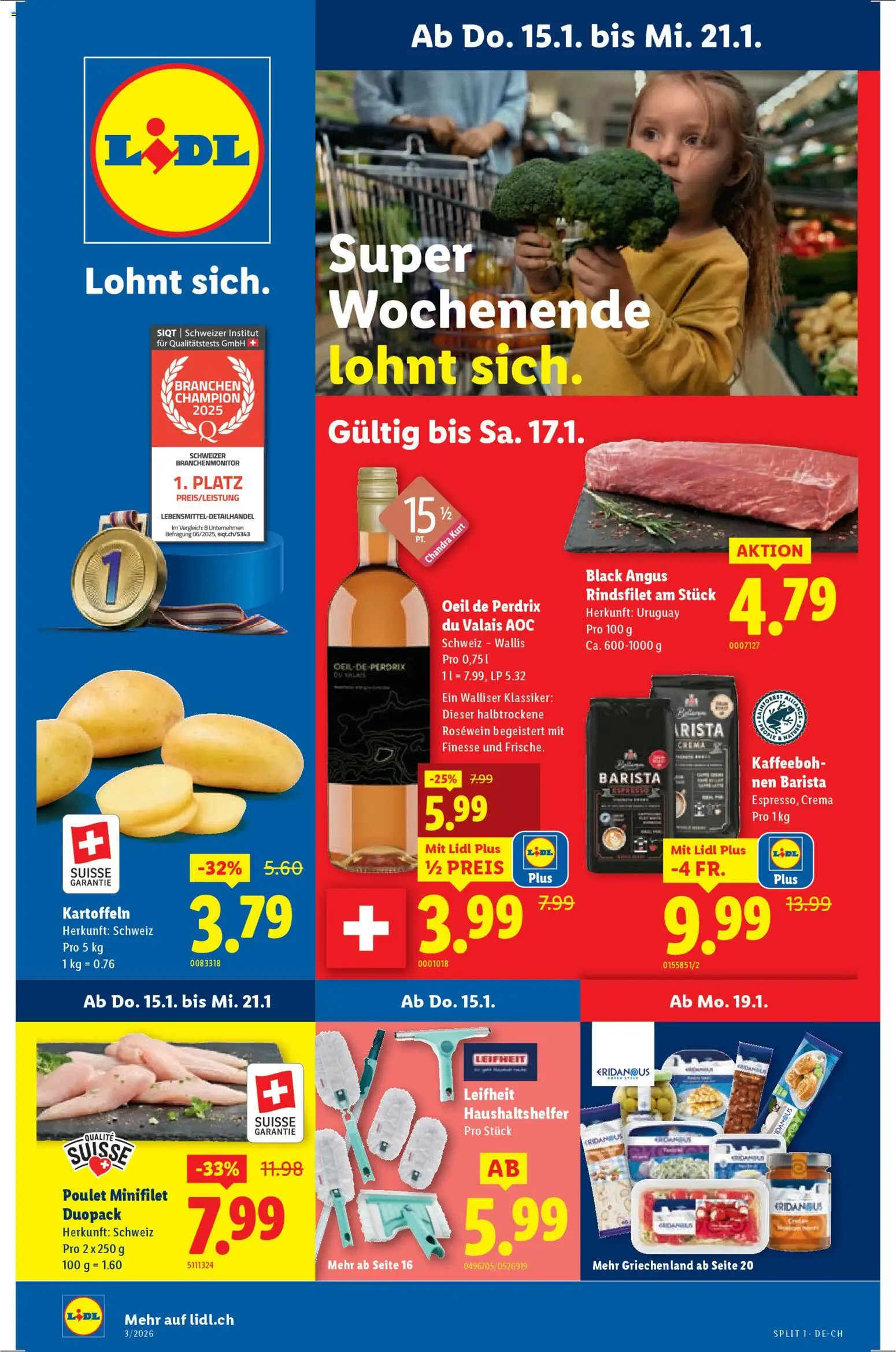 Lidl Aktionen - Seite 1- gültig ab 15.01.2026