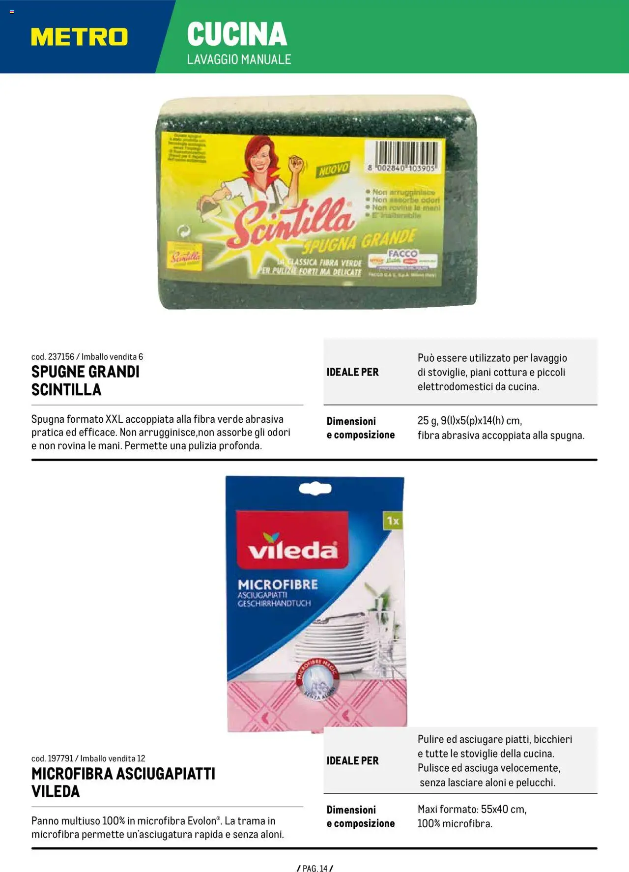 Metro Detergenza Professionale catalogo - pagina 14 - valido dal 11/09/2025