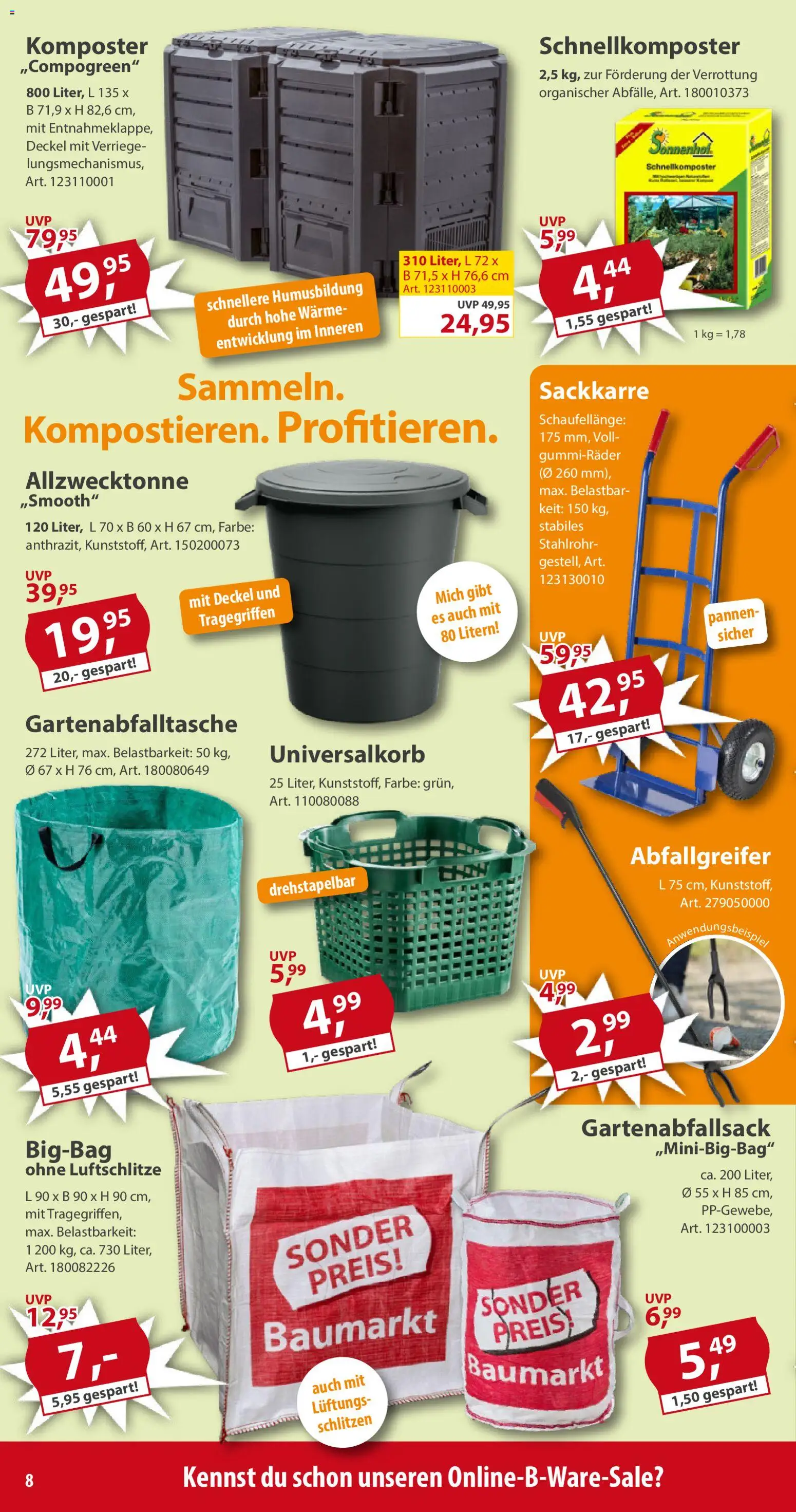 Sonderpreis Baumarkt Prospekt 	 - Seite 8 - gültig ab 18.04.2026