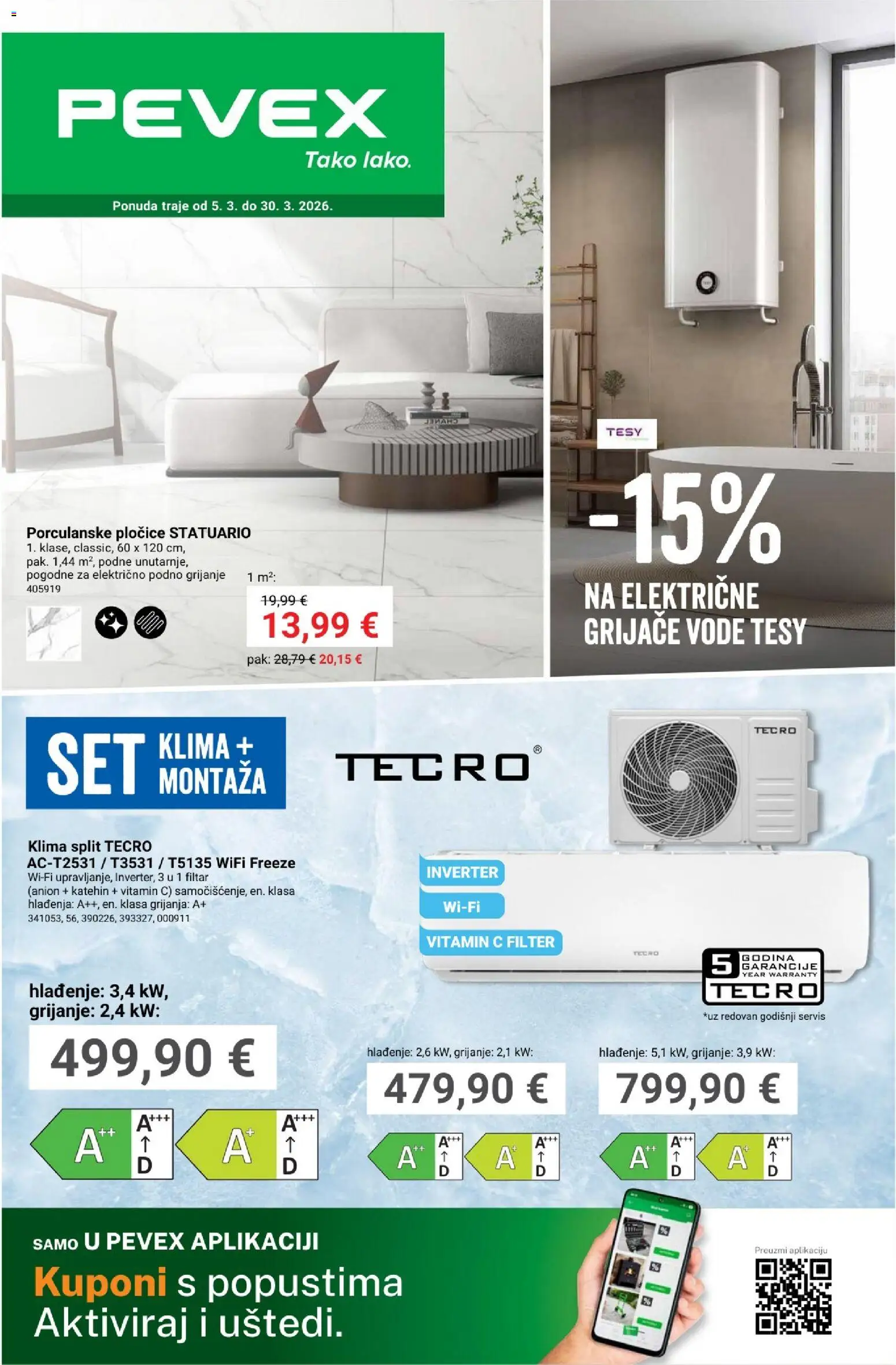 Pevex - Katalog - stranica 1- važeći od 05.03.2026