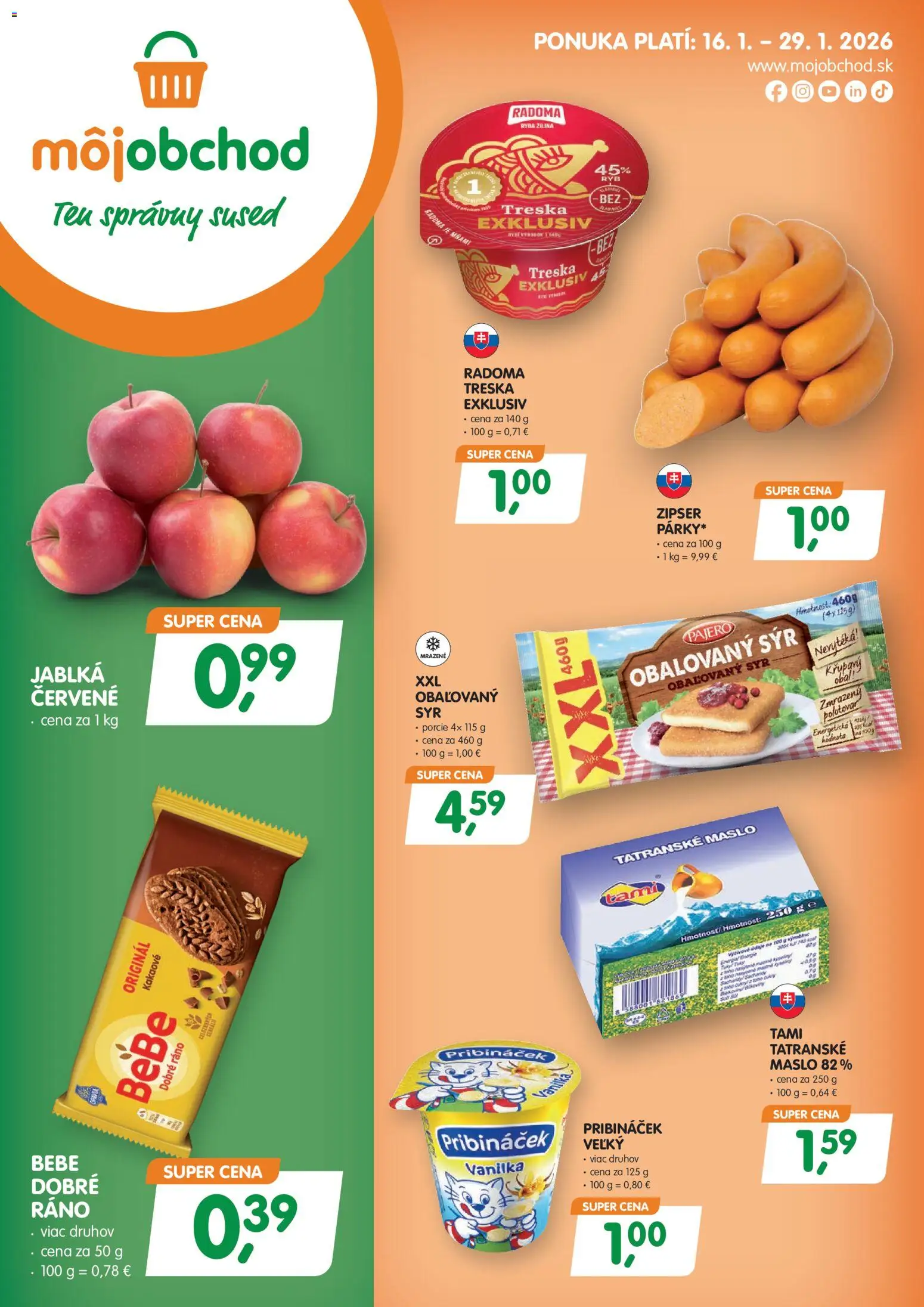 Môj obchod leták - strana 1- platný od 16.01.2026