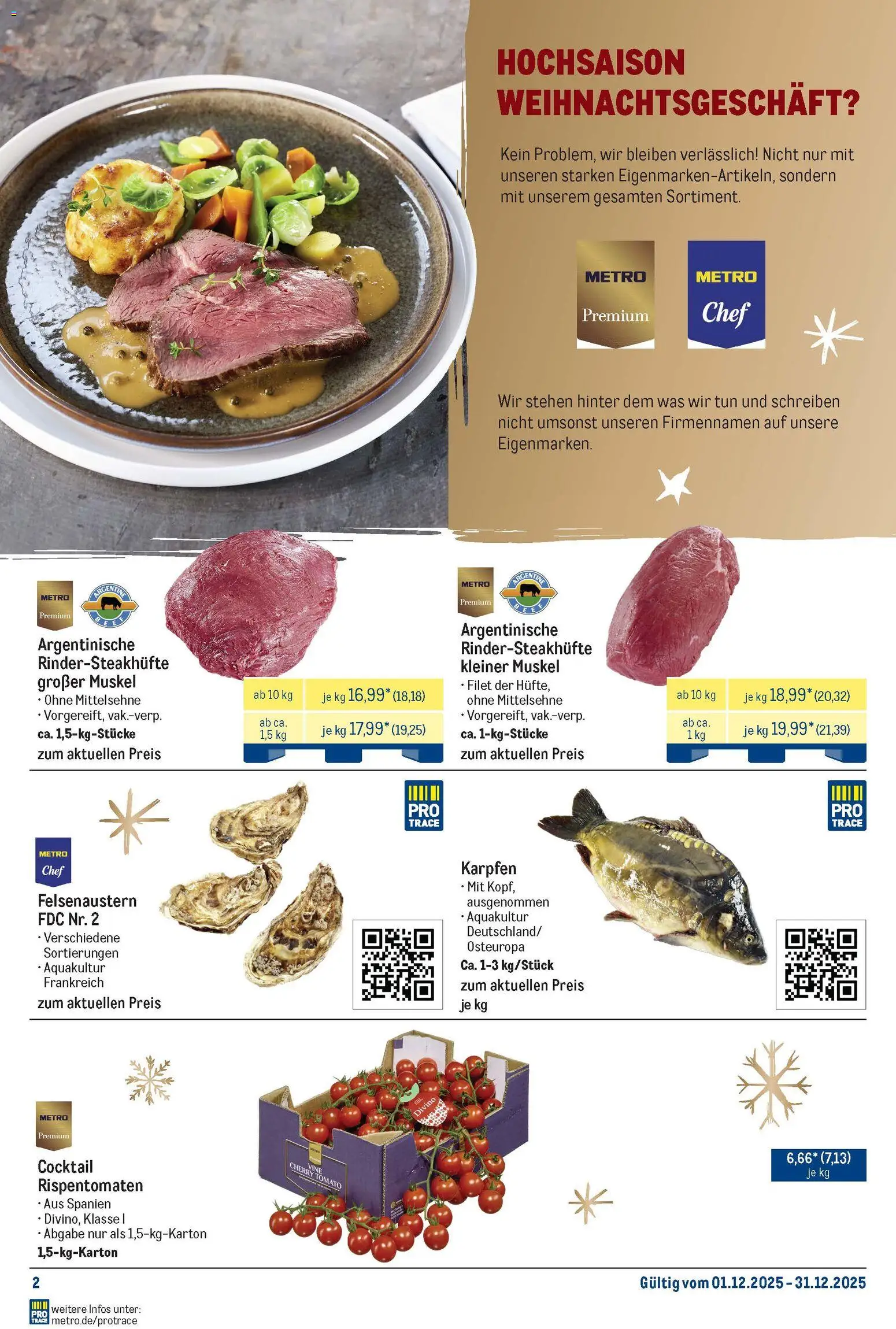 Metro Monats-Menü - Seite 2 - gültig ab 01.12.2025