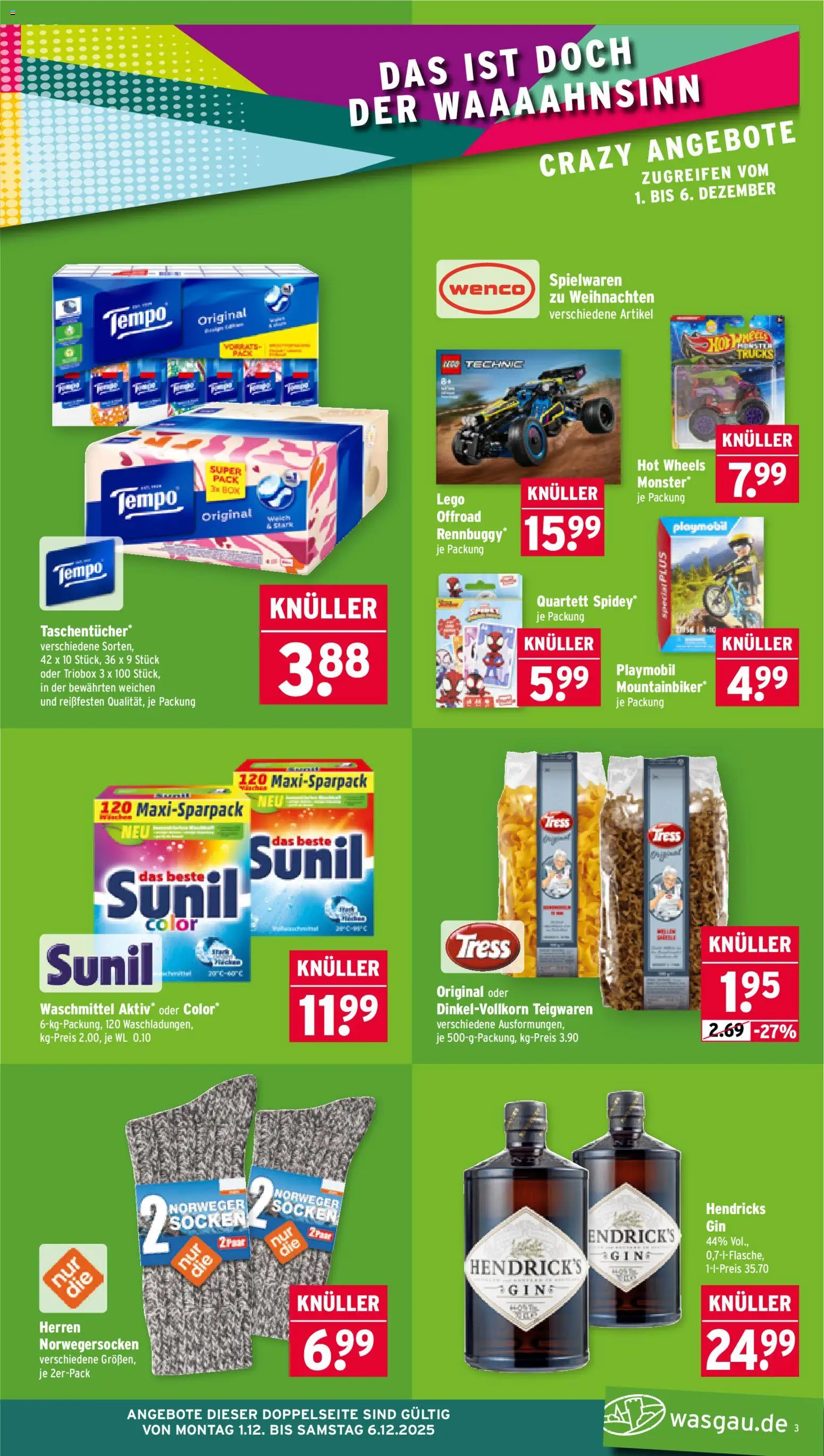 Wasgau Prospekt 	 - Seite 3 - gültig ab 01.12.2025