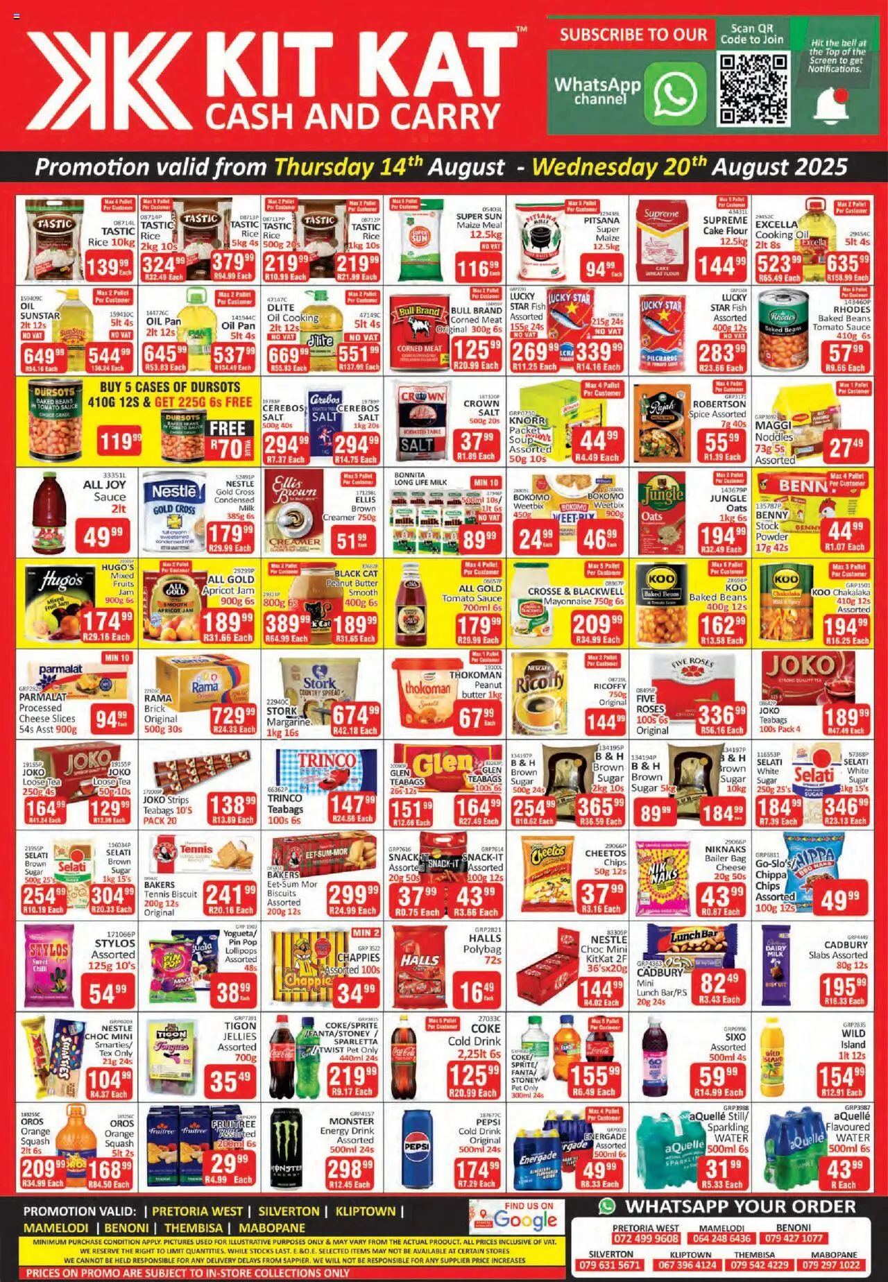 KIT KAT Cash & Carry Specials - page 1- valid from 14/08/2025