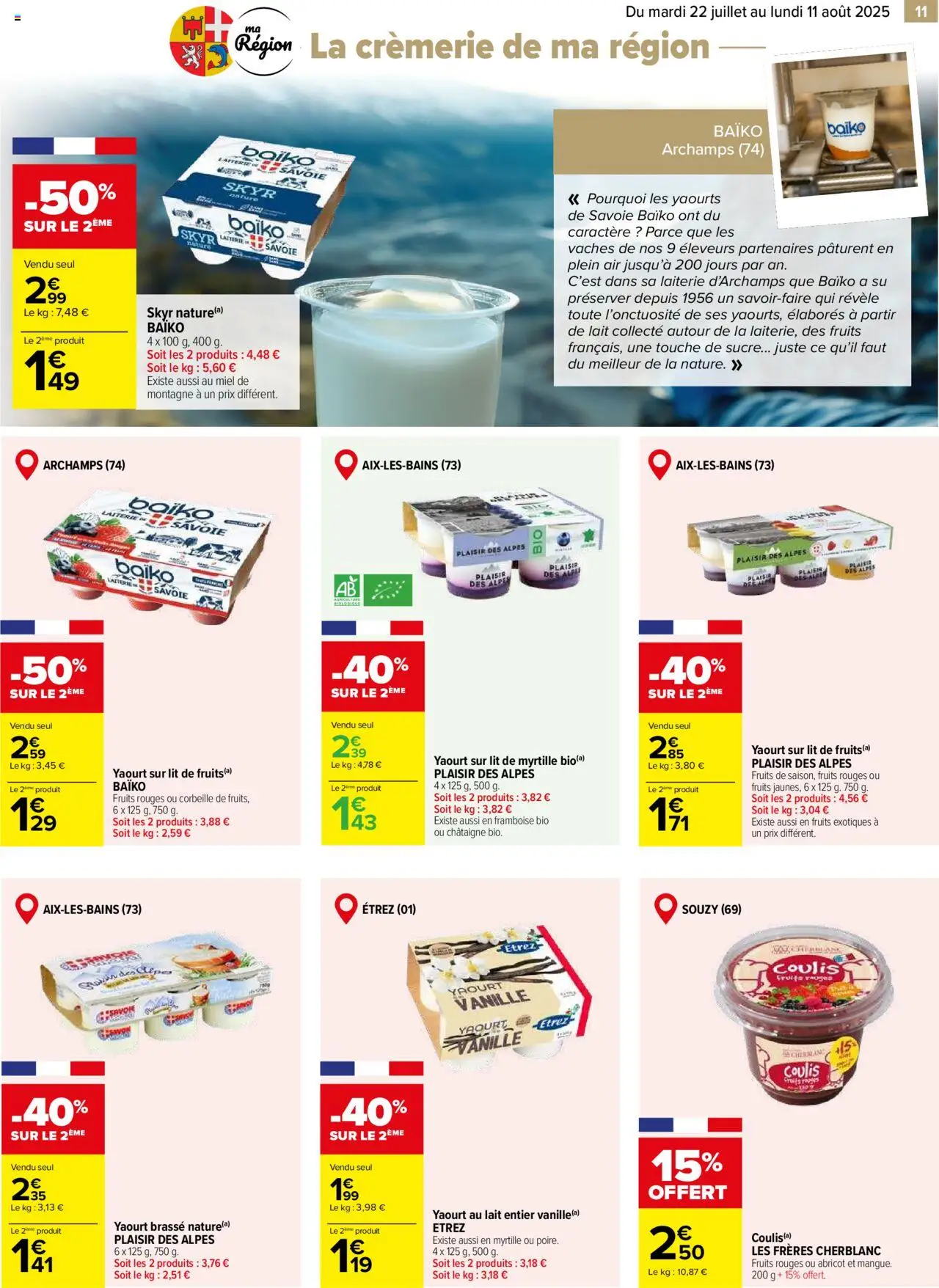 Carrefour le meilleur de ma région - page 11 - valable à partir du 22/07/2025