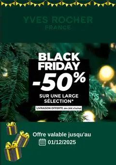 Aperçu Yves Rocher Black Friday valable à partir du 17/11/2025