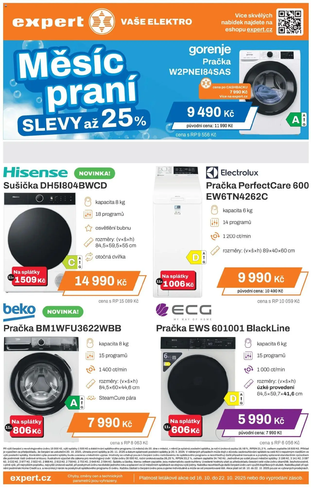 Expert elektro leták - strana 1- platný od 16.10.2025