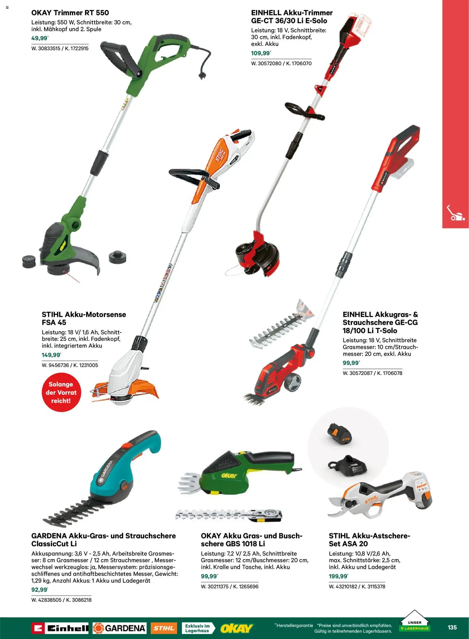 Lagerhaus  Garten und Freizeit Katalog 2026 - page 135- valid from 22.02.2026