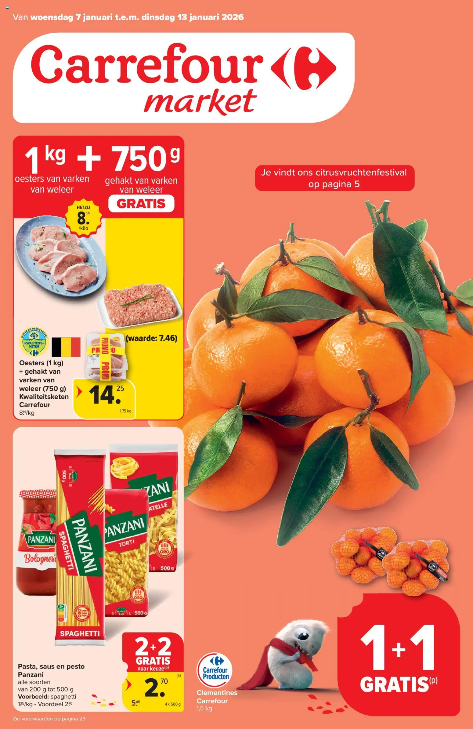 Carrefour market folder week 2 - pagina 1- geldig vanaf 07/01/2026