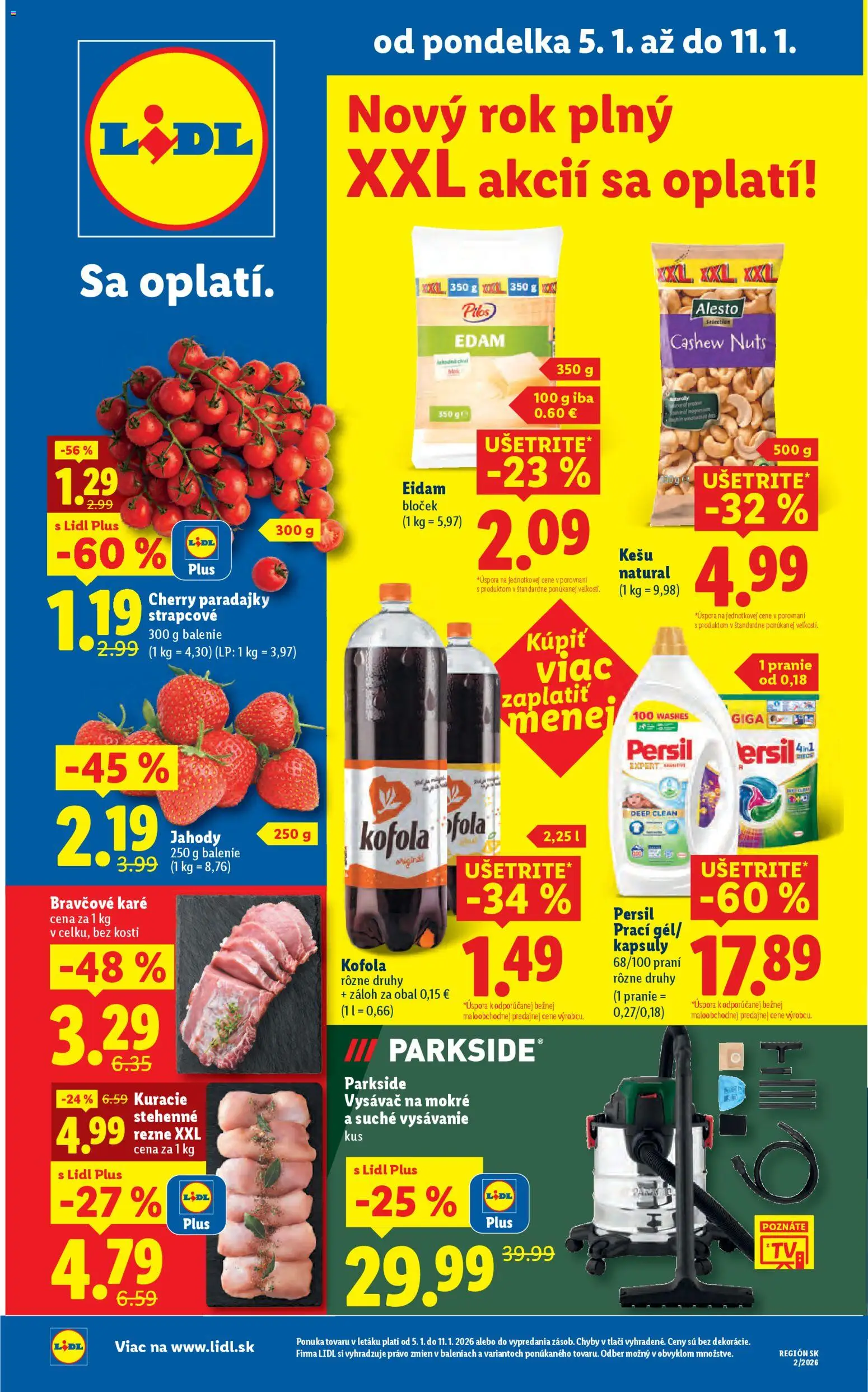 Lidl leták - strana 1- platný od 05.01.2026