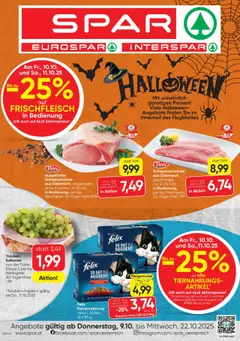 Vorschau Spar Flugblatt gültig ab 09.10.2025