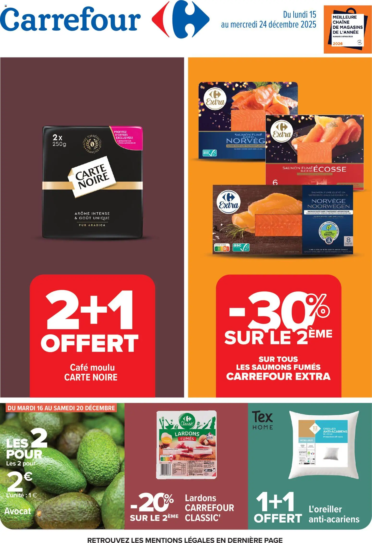 Carrefour Les promos du quotidien - page 1 - valable à partir du 15/12/2025