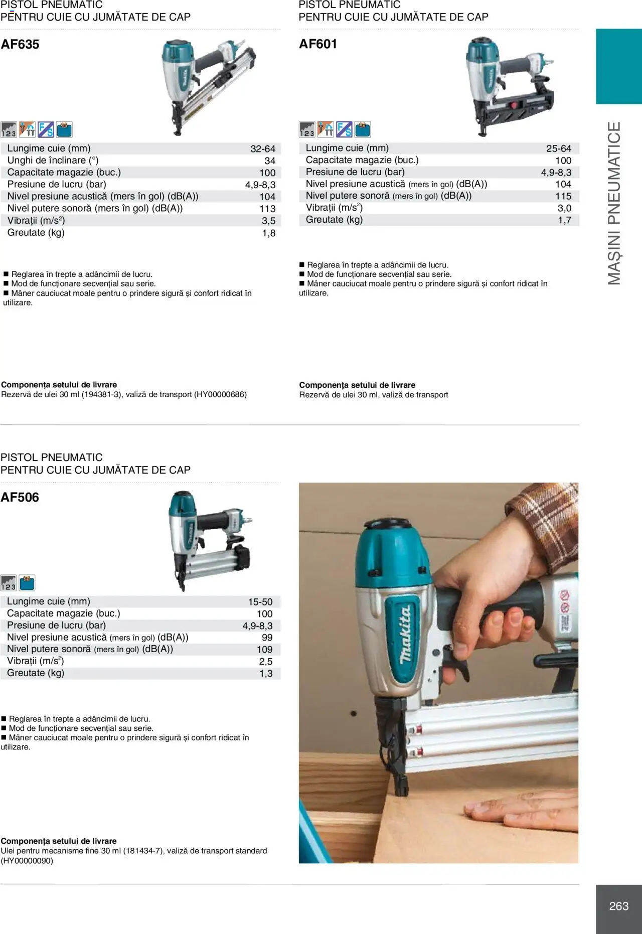Makita catalog - Mașini Profesionale  - pagina 263- valabil de la 08.01.2025