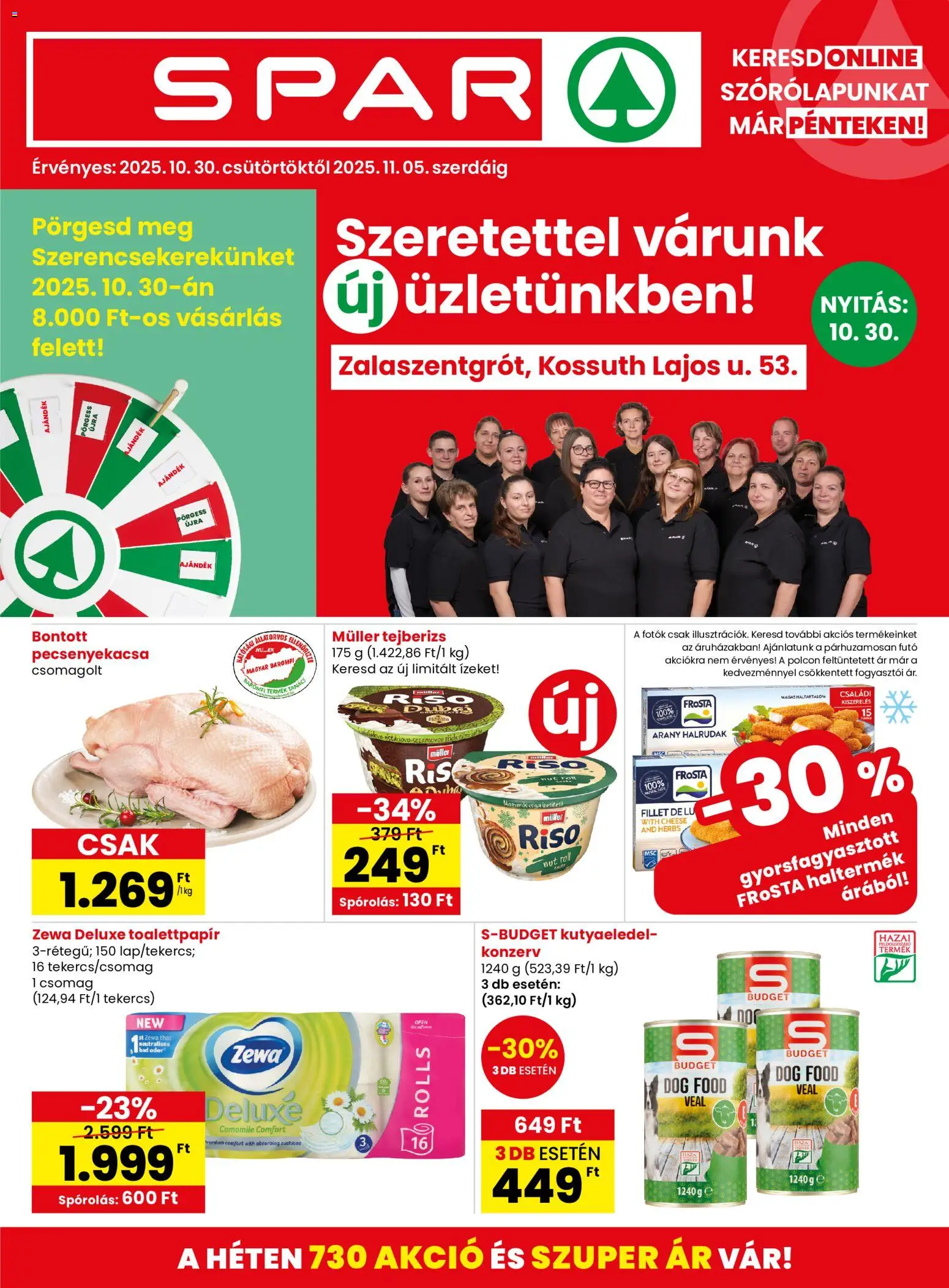 Spar Zalaszentgrót - 1oldal - érvényes 2025.10.30.-tól