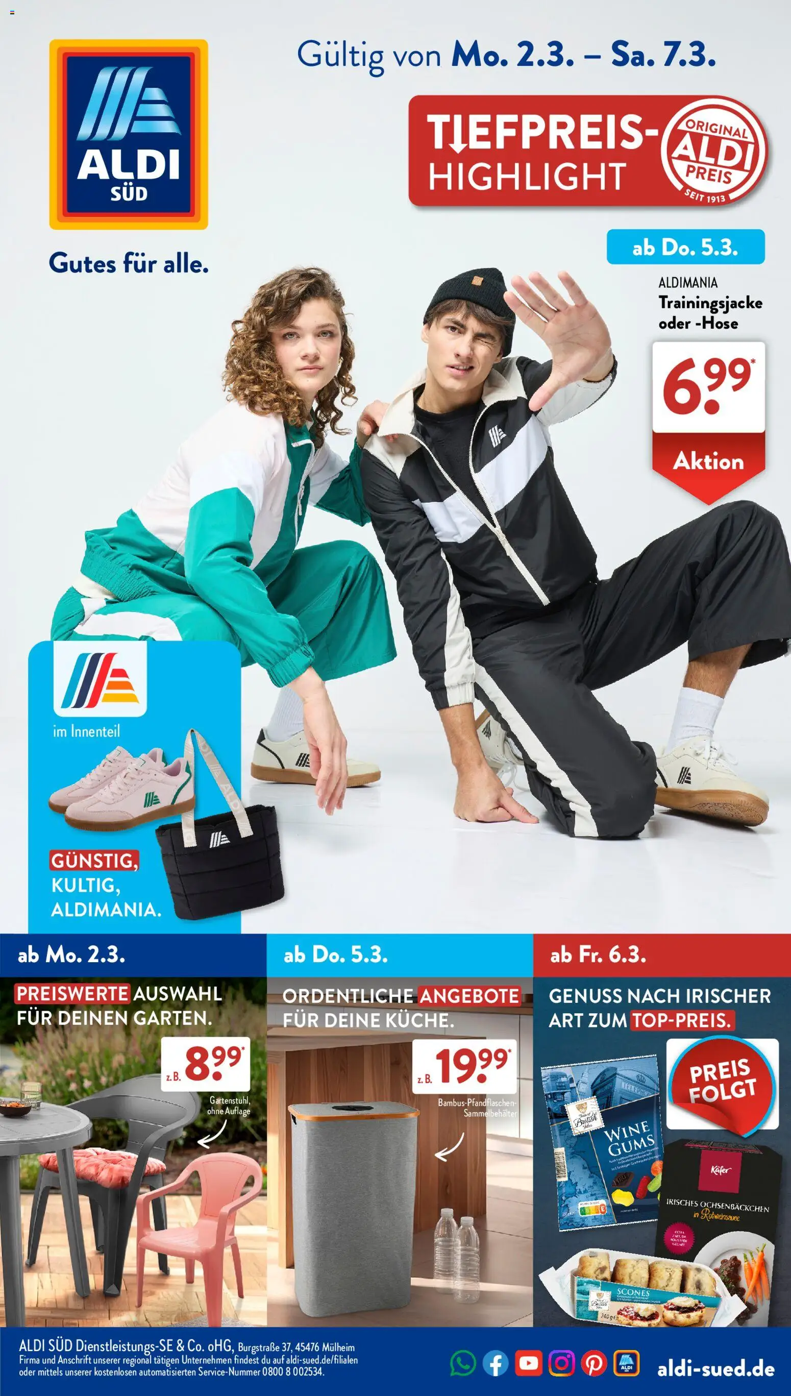 Aldi Süd Prospekt 	 - Seite 1 - gültig ab 02.03.2026