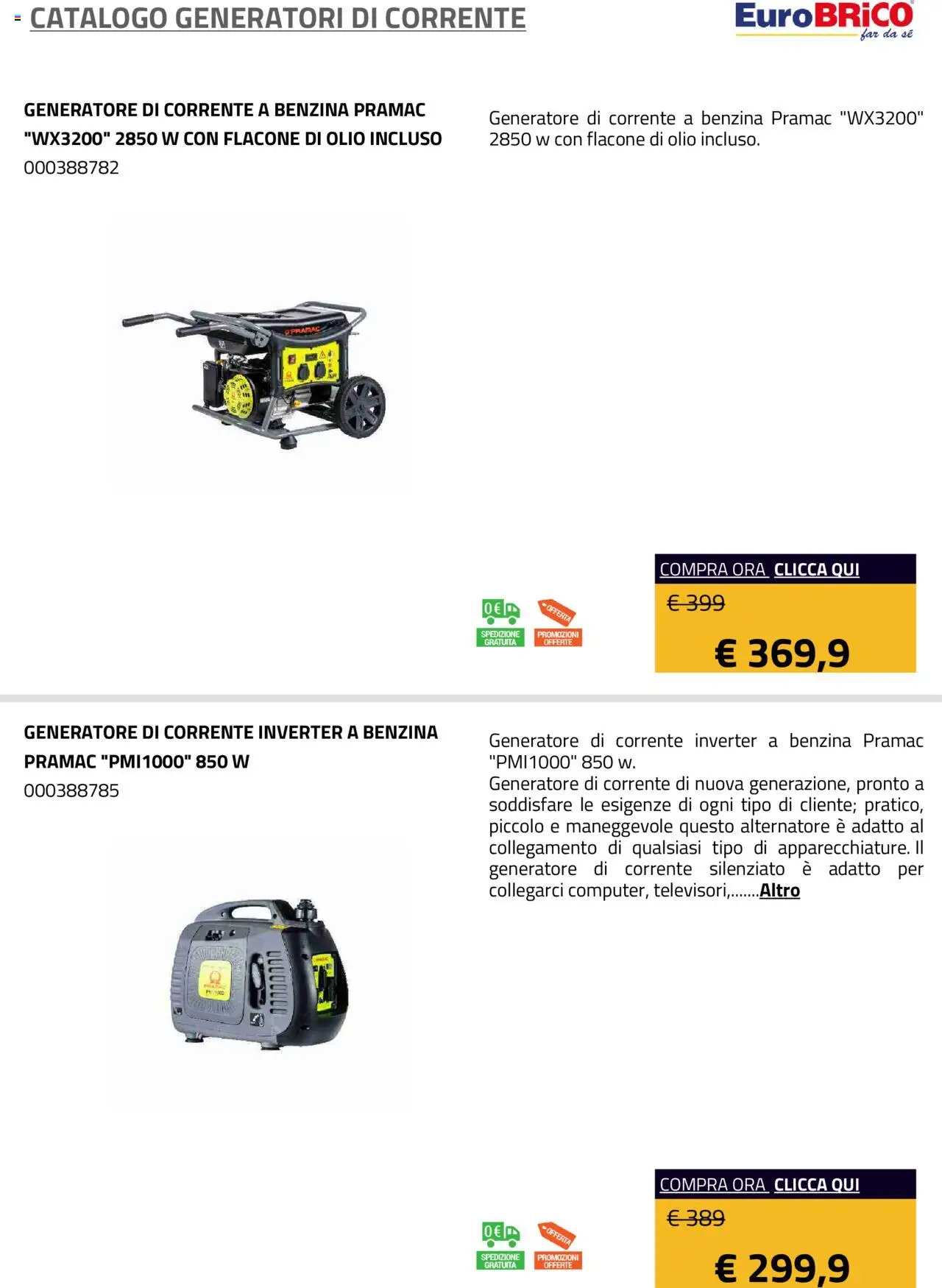 Eurobrico Generatori catalogo - pagina 4 - valido dal 23/07/2025