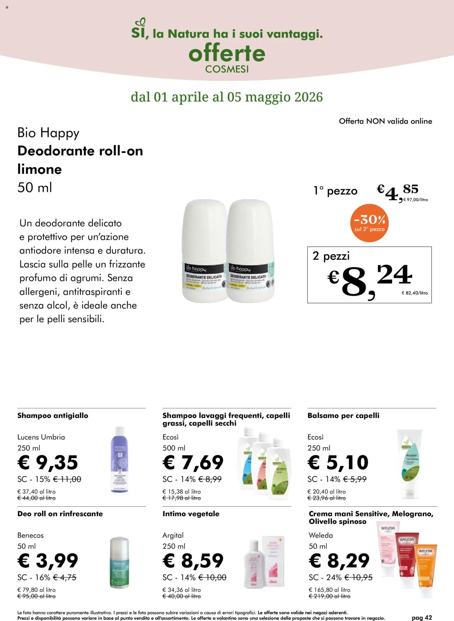 Natura Sì volantino - pagina 42 - valido dal 01/04/2026
