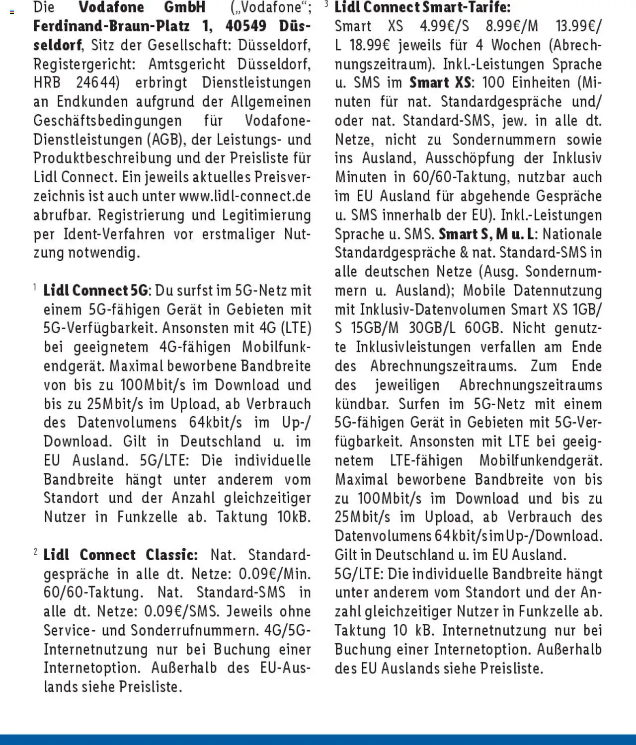 Lidl Tarifübersicht - Seite 14 - gültig ab 01.01.2025
