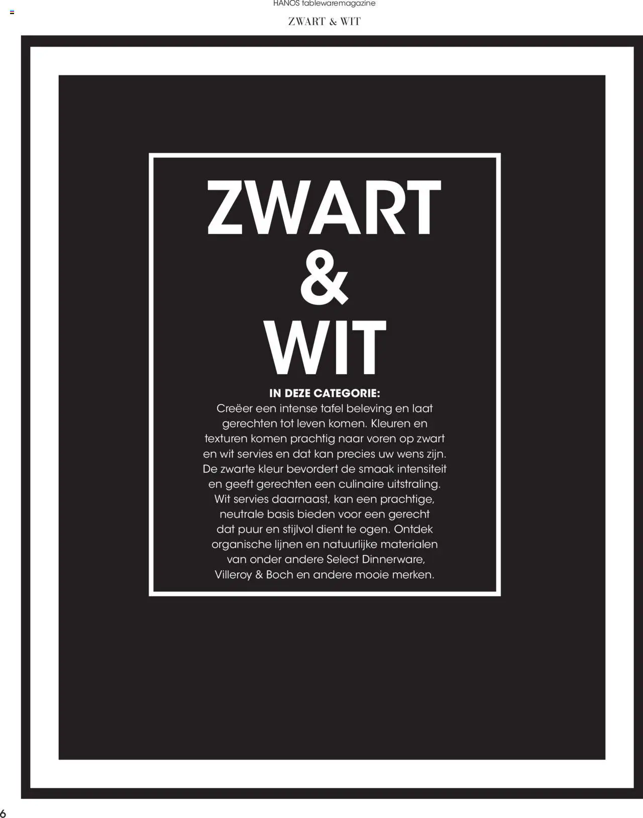 Hanos - Tableware magazine 2025-2026 - page 6- valid from 01-09-2025