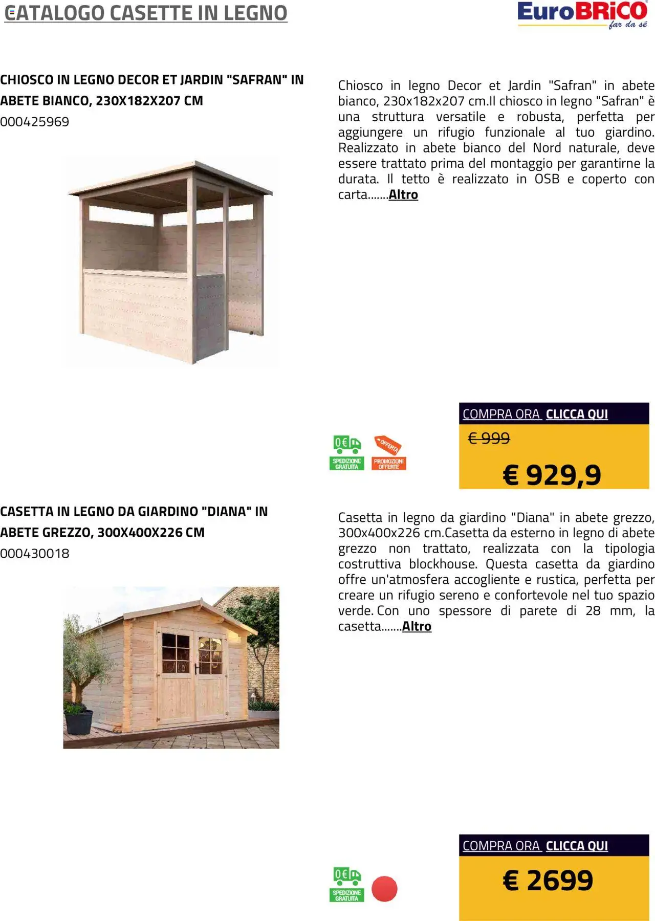 Eurobrico Casette in legno catalogo - pagina 23 - valido dal 23/07/2025