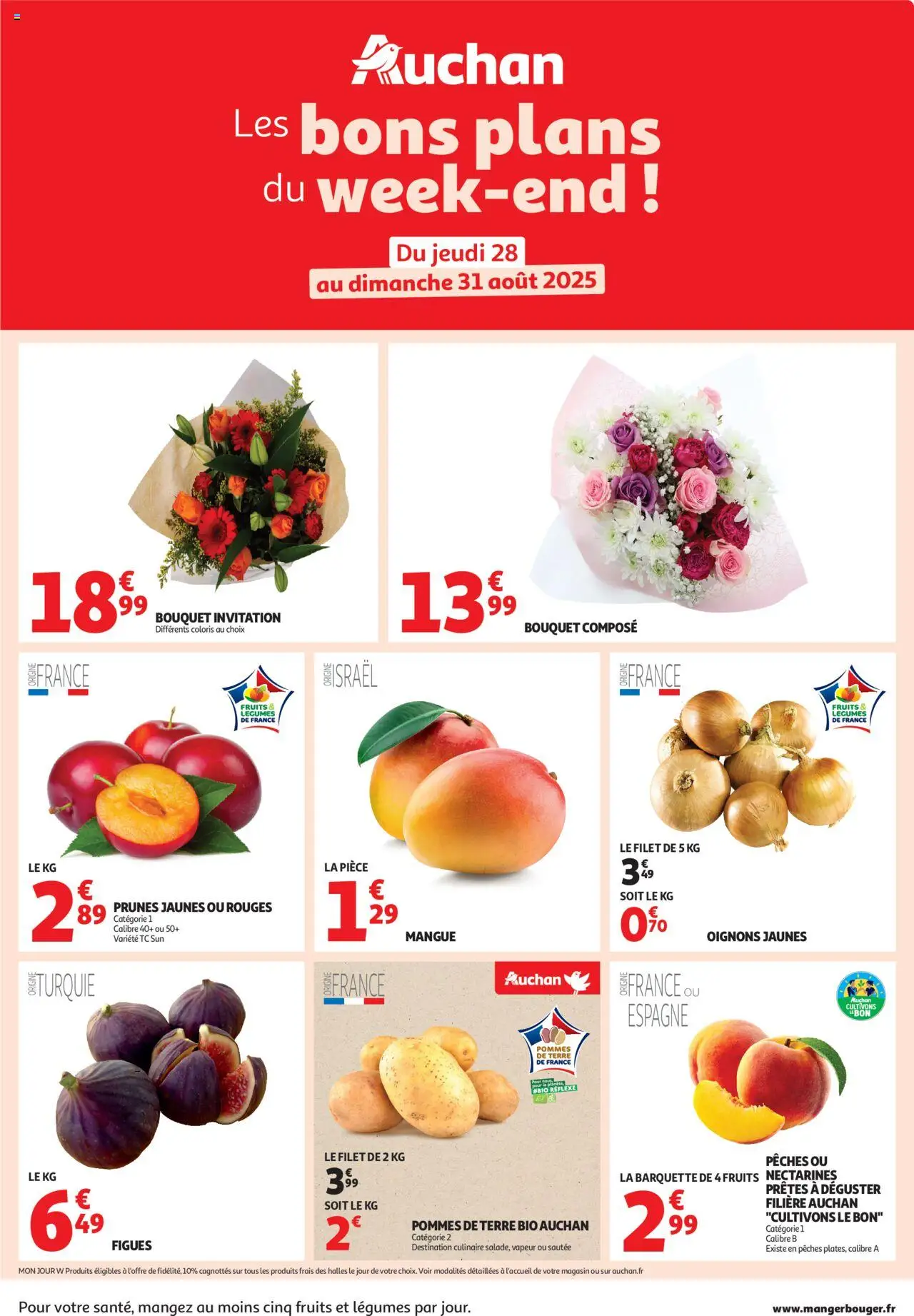 Auchan - Les bons plans du week-end dans votre hyper ! - page 1 - valable à partir du 28/08/2025