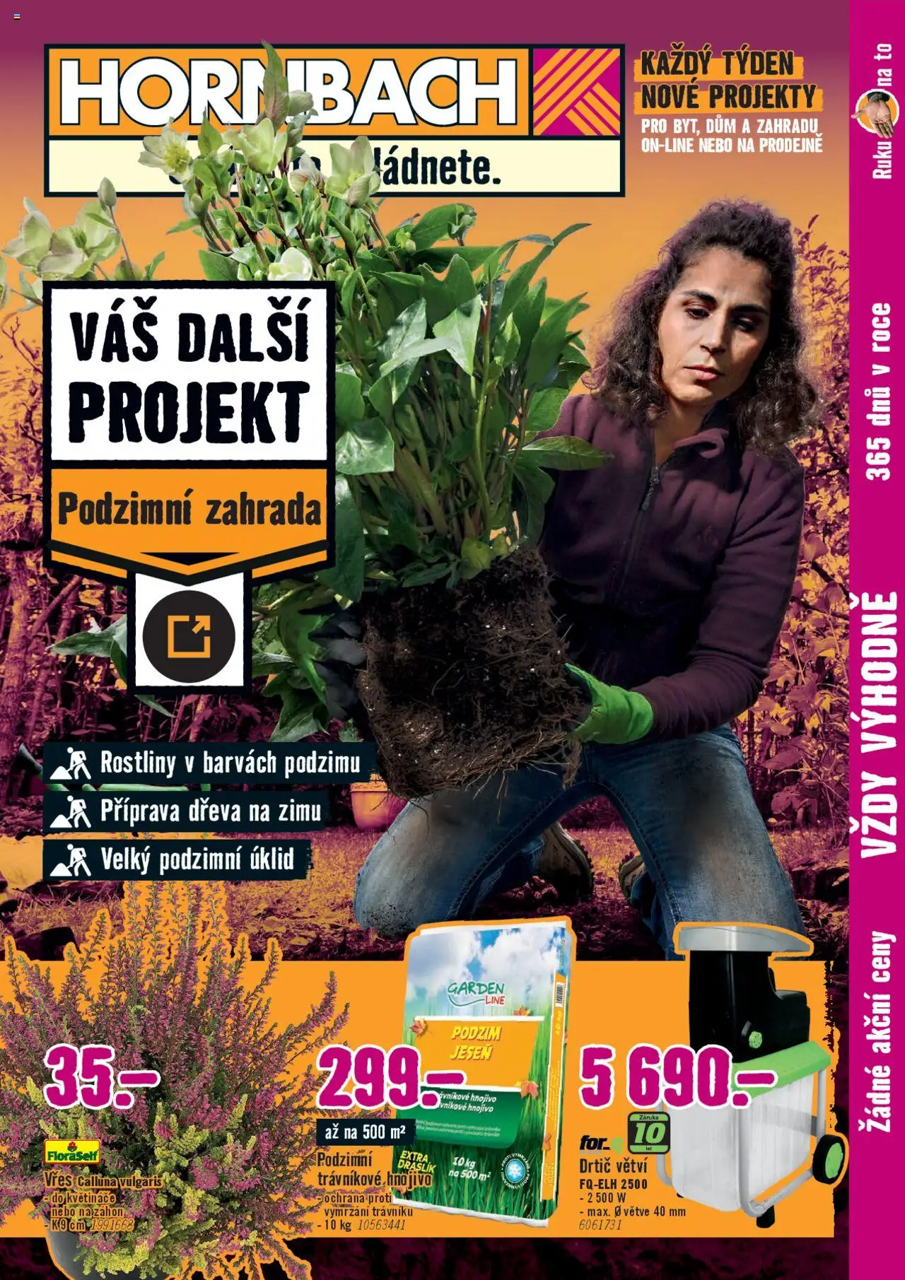 HORNBACH leták - Podzimní zahrada - strana 1- platný od 01.10.2025
